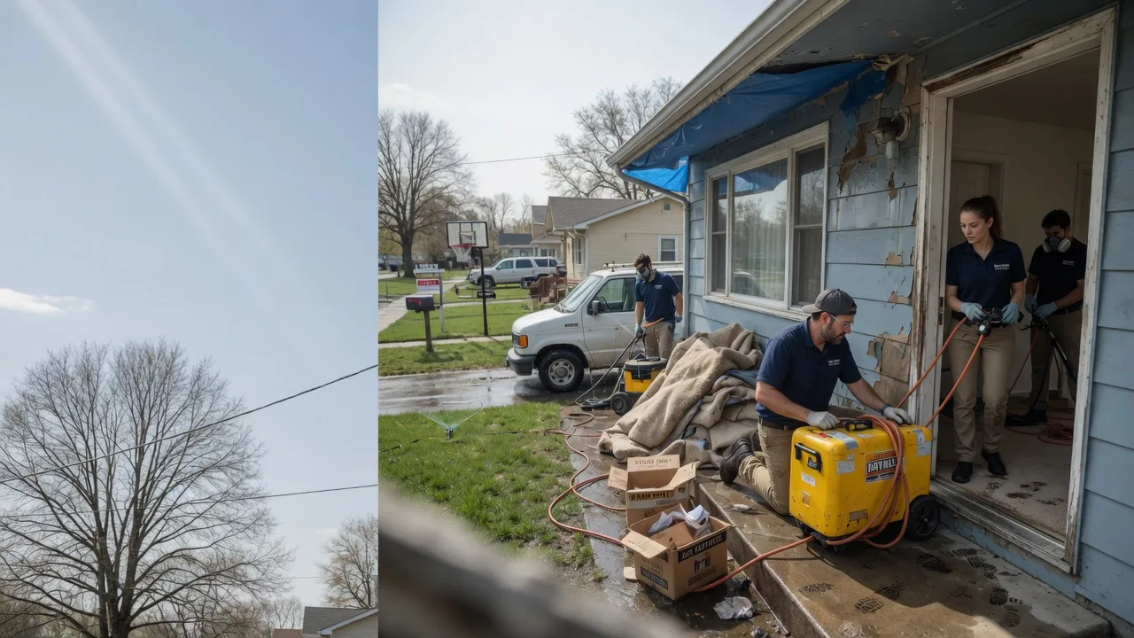 Basement Flood Cleanup in New England, ND near me